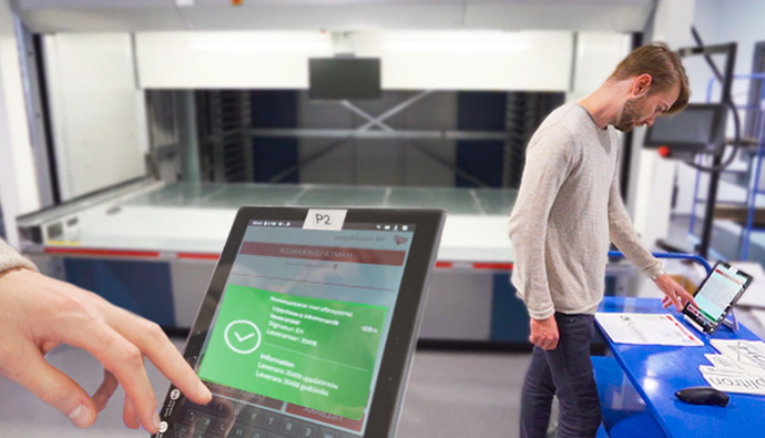 Hot Screens lagerapplikation integreras med Welands automatiska hissautomat 